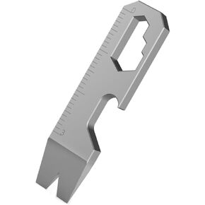 EDC Pocket Pry Bar Keychain Multi Tool, Titanium Pry Bar, Small EDC Pry Bar for Keychains