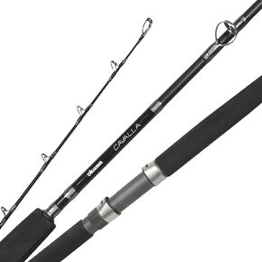 Okuma Cavalla 24 Ton Carbon Blank UFR Tip Boat Rod- CAV-C-661MH, Black