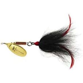 Mepp's Musky Killer Spinnerbait, Gold-BLK Tail