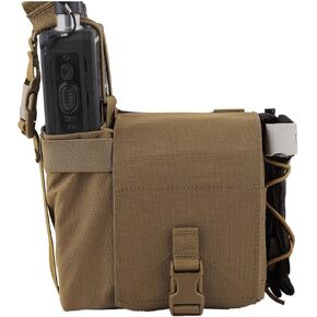 Tactical Storage Pouch; MOLLE Radio 556 magazine pouches ; 16OZ water bottles Holder for BB2590 Battery 152 MPU5 BAOFENG MOTOROLA