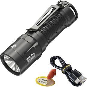 Nitecore MT1C Pro EDC Flashlight, 1000 Lumen USB-C Rechargeable Battery Small Compact Bright Designed for Everyday Carry