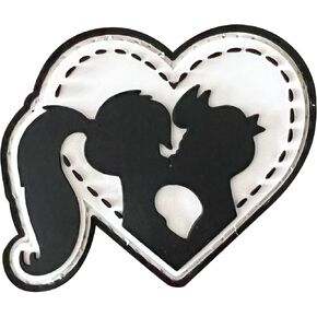 Fry and Leela - Futurama Parody PVC Morale Patch | Hook & Loop Backing