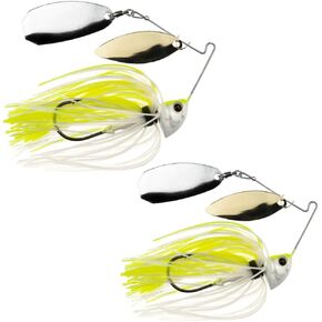 Speed Freak Compact Smallmouth Spinnerbait with Kilter Blade | 1/4 oz., Chartreuse White, 2-Pack (PN: 52102-2PK)