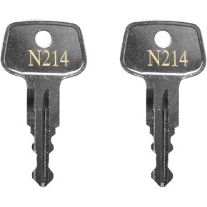 N214 Errebi Replacement Key, Car Rack Key for Yakima and Thule Ski,Cargo Box,Roof,Carrier Racks and Crossbars-Codes N214 [2 pcs]