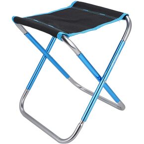 Alvinlite Ultralight Folding Camping Stool, Outdoor Fishing Chair Fishing Chair for Outdoors Travel Hiking (Black)
