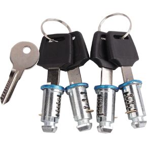 4 Pack Lock Cores Compatible with Thule Car Roof Rack System Components, One-Key Lock Cylinders System Replacement for Thule Roof Racks