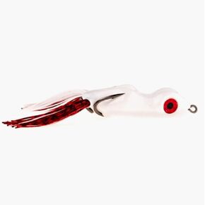 Scum Frog Painted Trophy Series Topwater Bass Fishing Hollow Body Frog Lure with Weedless Hooks, White, 5/8 Ounce (SCMTRO)