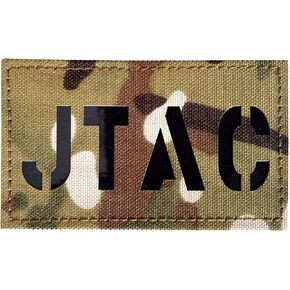 3.5x2 Inch JTAC Infrared IR Laser Cut Tactical Patch (Coyote Brown Tan)