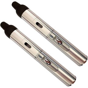 Torch Lighter,Butane Lighters Refillable Butane Fuel Soft Flame Lighter Adjustable Pen Torch Lighters,2 Pack Black(Gas Not Included)