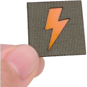 Mini Lightning Bolt Tactical Laser-Cut Patch [Ranger Green, Orange]