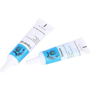 Lubricant Oil Grease Set, Reduce Shock Anti-Rust Lubricant Grease Fishing Reel Lubricant Fishing Reel Grease Waterproof Low-Profile Reel for Spinning Reel(Animal, White)
