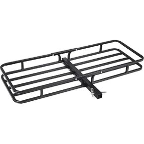 Ironton Steel Hitch Cargo Carrier - 500-Lb. Capacity, Black, 53.5in.L x 19.5in.W x 5in.H