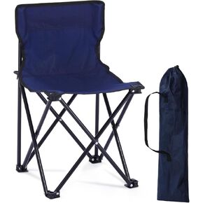 Compact Camping Chair, Outdoor Portable Picnic Folding Fishing Chair for Fishing, Sports, Beach and Camping, Indigo
