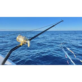 Teaser Rod Outrigger Dredge Pole w/ #4 Bent Butt End