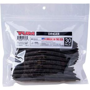 Yum Lures 5 Dinger Blk-Grn Pmpkn/PRP