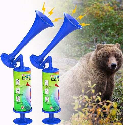 Air Horn for Hiking, Bear Horn Self Defense Loud Marine Air Horn for Boating Noise Makers 120DB Heard up to 0.5 Mile Away Portable Boat Horn Safety Alarm Scare Bears for Hiking Boating Sports Events in Saudi Arabia