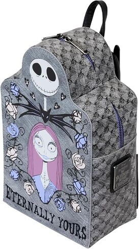 حقيبة كتف Loungefly Nightmare Before Christmas Jack and Sally Eternally Yours Tombstone بحزام مزدوج in Saudi Arabia