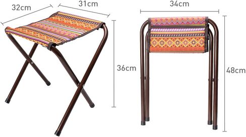 BBQ Folding Chair, Outdoor BBQ Chair, Black in Kuwait