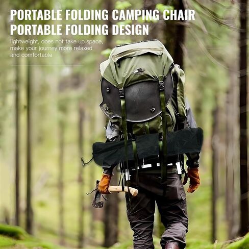 Beach Chair, Portable Outdoor Camping Chair with Storage Bag, Lightweight Foldable Chair with Holdcup, for Outside Camping, Hiking, Fishing, Beach and Sports in Saudi Arabia