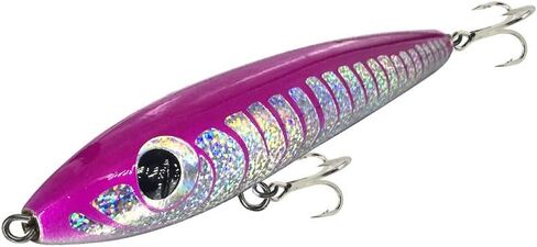 Topwater قلم رصاص بوبر المتذبذب الطعوم الصلبة عصا الصيد اليدوية طعم الصيد التوصيل سويم مع خطافات صيد ثلاثية الطعم العائمة المياه المالحة 4.9 أوقية in Kuwait