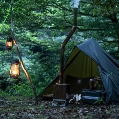 Bushcraft Spain مقاوم للماء مقاس 10 × 10 بوصة، قماش من الجلد الزيتي، مأوى من قماش القطن للبقاء على قيد الحياة، Bushcraft والتخييم التقليدي (أخضر) صنع في إسبانيا in Kuwait