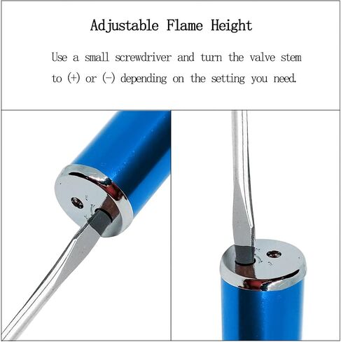 Torch Lighters, Butane Torch Lighter, Adjustable Flame Torch Lighter, Butane Refillable Gas Torch Lighter for Kitchen BBQ, Mens Gifts (1 Sky Blue) in Saudi Arabia