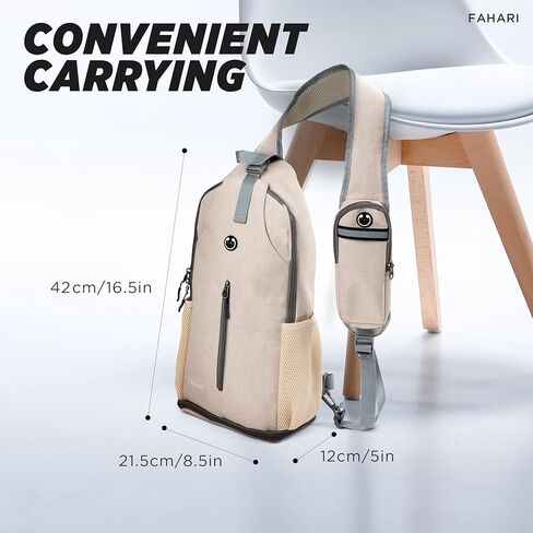 Expandable Crossbody Sling Bag, Travel Hiking Chest Bag for Men and Women in Saudi Arabia