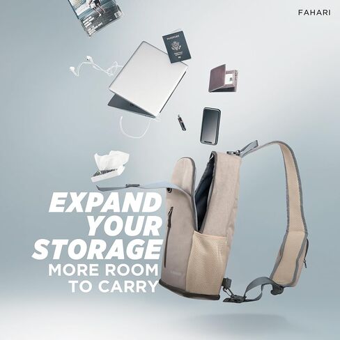 حقيبة كروس قابلة للتوسيع، حقيبة صدر للسفر والتنزه سيرًا على الأقدام للرجال والنساء in Kuwait
