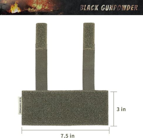 Molle Panel Tactical Morale Patches Board Even Number Gear Attachment (Ranger Green, 7.5 x 3 in, 1 Piece) in Saudi Arabia