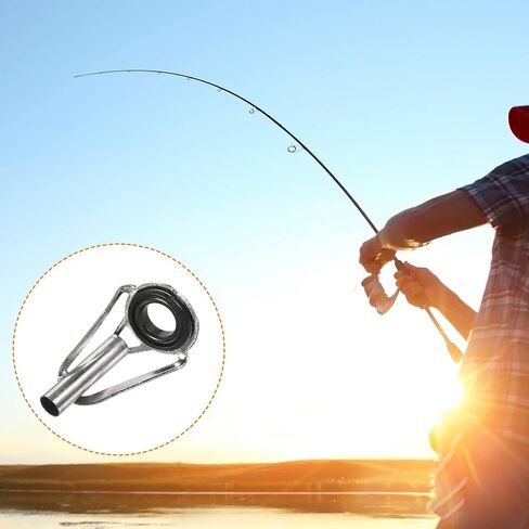 PATIKIL mm Tube Dia Fishing Rod Tips Repair Kit, Iron Ring Guide in Saudi Arabia
