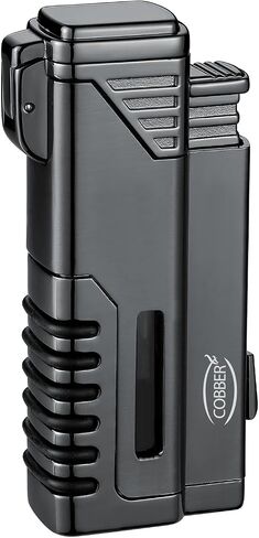 Cobber Torch Lighter, Quad 4 Jet Red Flame Refillable Butane Lighter with Punch in Saudi Arabia
