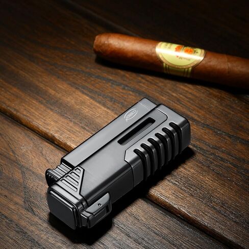 Cobber Torch Lighter, Quad 4 Jet Red Flame Refillable Butane Lighter with Punch in Saudi Arabia