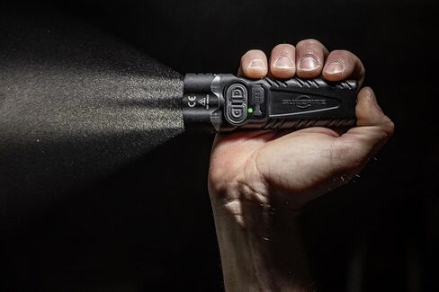 Lumintrail Sure Fire Stiletto PRO II (PLR-C) مصباح جيب متعدد المخارج قابل لإعادة الشحن 1500 لومن حزمة LED مع محول حائط USB - مصباح يدوي تكتيكي EDC، مخرج قابل للبرمجة، مشبك جيب in Saudi Arabia