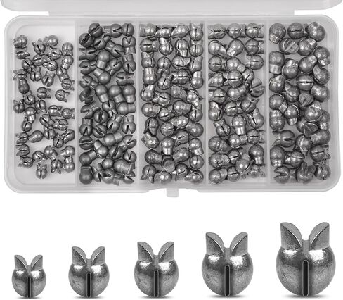 Split Shot Fishing Weights Sinker Kit, 180/210pcs Removable Split Shot Weight Sinker Fishing Egg Weight Fishing Line Weight Fishing Sinker and Weight Clip On Weights Bass Fishing Freshwater in Saudi Arabia