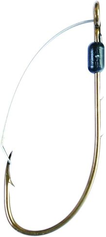 Eagle Claw 449WA-6 Weedless Baitholder 2 Slices Non-Offset Hook, 5 Piece (Bronze) in Saudi Arabia