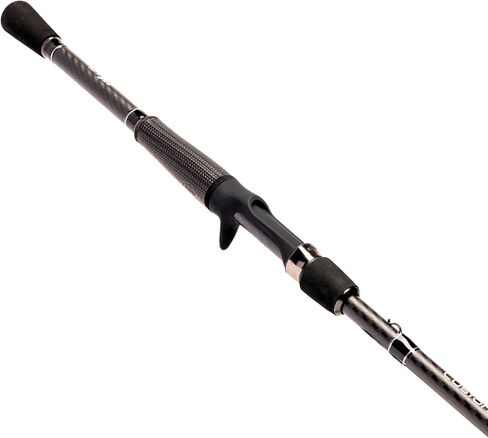 Lew’s Custom Lite Casting Fishing Rod, HM85 Graphite Rod, Stainless Steel Guides with Titanium Oxide Inserts, Split-Grip Handle, Black in Saudi Arabia