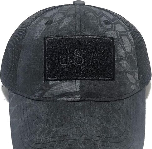 Camouflage Camo Men’s Unisex Mesh Trucker Special Tactical Operator Forces USA Flag Patch Military Cap Strap Back Dad Hat in Saudi Arabia