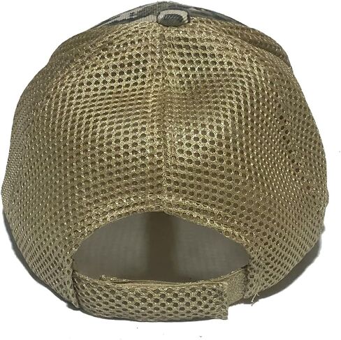 Camouflage Camo Men’s Unisex Mesh Trucker Special Tactical Operator Forces USA Flag Patch Military Cap Strap Back Dad Hat in Saudi Arabia