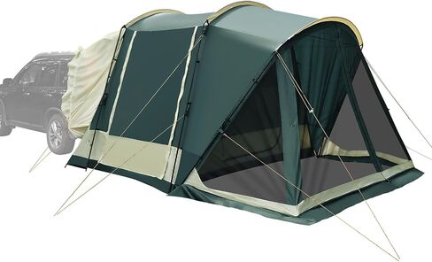 SUV Tent with Screen Porch, 5 Person SUV Tents for Camping, SUV Tailgate Tent for Outdoor, Easy Set Up Car Van Tent, Car Camping Tent Includes Movie Screen, 12'x10'x87in(H) in Saudi Arabia