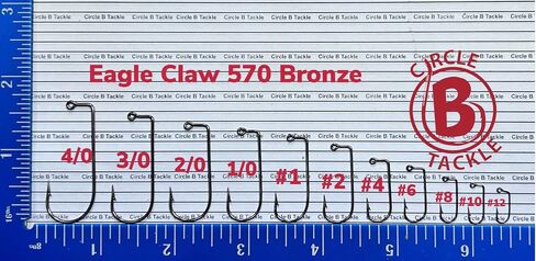 خطافات ربط سلكية برونزية من Eagle Claw 570، عبوة من 100 قطعة تعمل بشكل رائع مع قوالب Do It in Kuwait