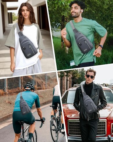 حقيبة Seoky Rop Sling للنساء والرجال بكتف واحد حقيبة كروسبودي حقيبة ظهر Fanny Pack حقائب كروس للجسم للسفر والرحلة النهارية in Kuwait