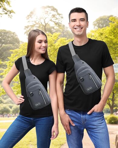 حقيبة Seoky Rop Sling للنساء والرجال بكتف واحد حقيبة كروسبودي حقيبة ظهر Fanny Pack حقائب كروس للجسم للسفر والرحلة النهارية in Kuwait
