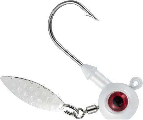 Dr.Fish 10 Pack Fishing Underspin Jigs Stand Up Jigs Round Jig Spinner Blade Painted Fishing Jigs Walleye Crappie Jig Heads Freshwater Bass Trout Bluegill Saltwater in Saudi Arabia
