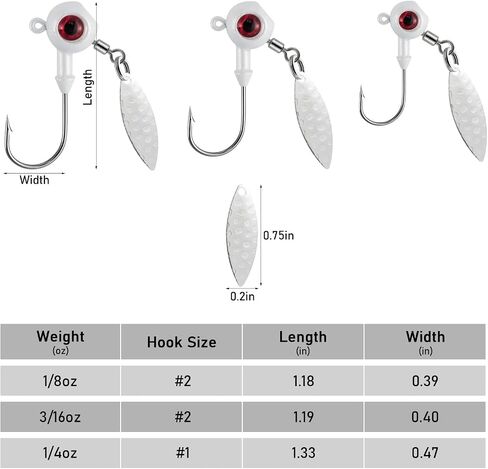 Dr.Fish 10 Pack Fishing Underspin Jigs Stand Up Jigs Round Jig Spinner Blade Painted Fishing Jigs Walleye Crappie Jig Heads Freshwater Bass Trout Bluegill Saltwater in Saudi Arabia