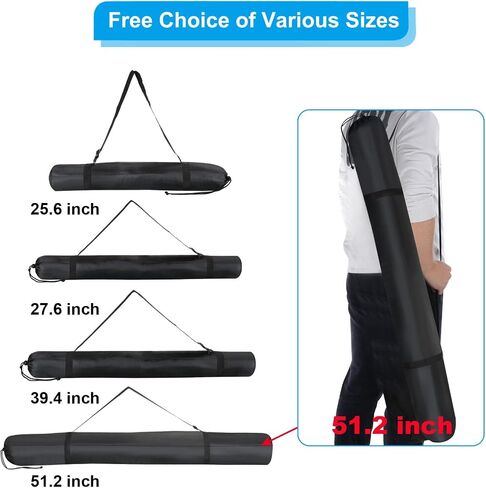 PATIKIL 28 Inch Ultra Mini Chair Replacement Bag, 2 Pack Foldable Tripod Carry Case Storage Bag with Shoulder Strap for Outdoor Travel, Black in Saudi Arabia