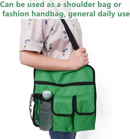 Beach Chair Armrest Storage Bag Outdoor Chair Waterproof Hanging Storage Pouch with 4 Pockets Seat Armrest Organize Bag Portable Handy Pocket Tote Bag Shoulder Side Bag for Camping Fishing in Saudi Arabia