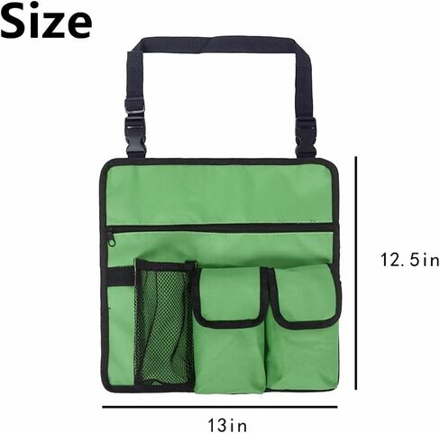 Beach Chair Armrest Storage Bag Outdoor Chair Waterproof Hanging Storage Pouch with 4 Pockets Seat Armrest Organize Bag Portable Handy Pocket Tote Bag Shoulder Side Bag for Camping Fishing in Saudi Arabia