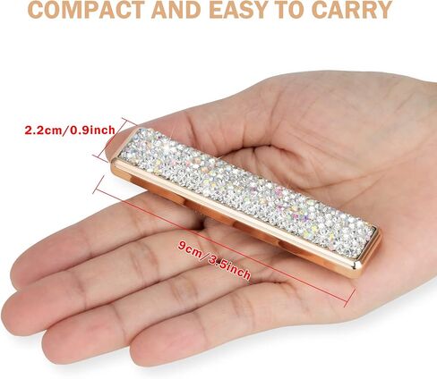 Rhinestone Electronic Candle Lighter Arc Windproof Flameless USB Rechargeable Lighter for Home Kitchen Champagne,Blue in Saudi Arabia