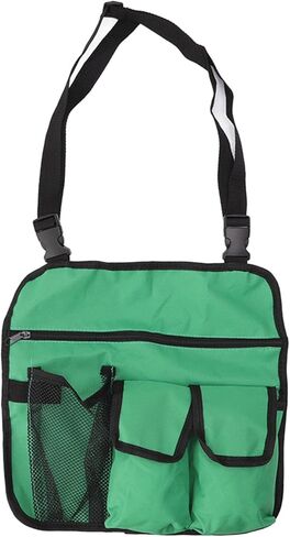 كرسي التخييم حقيبة معلقة مسند الذراع كرسي الشاطئ العلبة حقيبة منظم حقيبة حمل معلقة مقاوم للماء قماش أكسفورد جيوب متعددة تنظيم الكتف بجانب حقيبة التخزين للصيد في الهواء الطلق (أخضر) in Kuwait