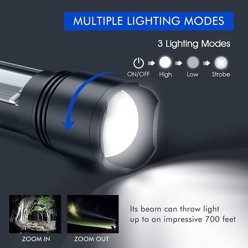 NPET T08-2 Solar Power Flashlight Car Flashlight USB Rechargeable Tactical Multi-Function Torch Emergency Tool (T08-2pack) in Saudi Arabia